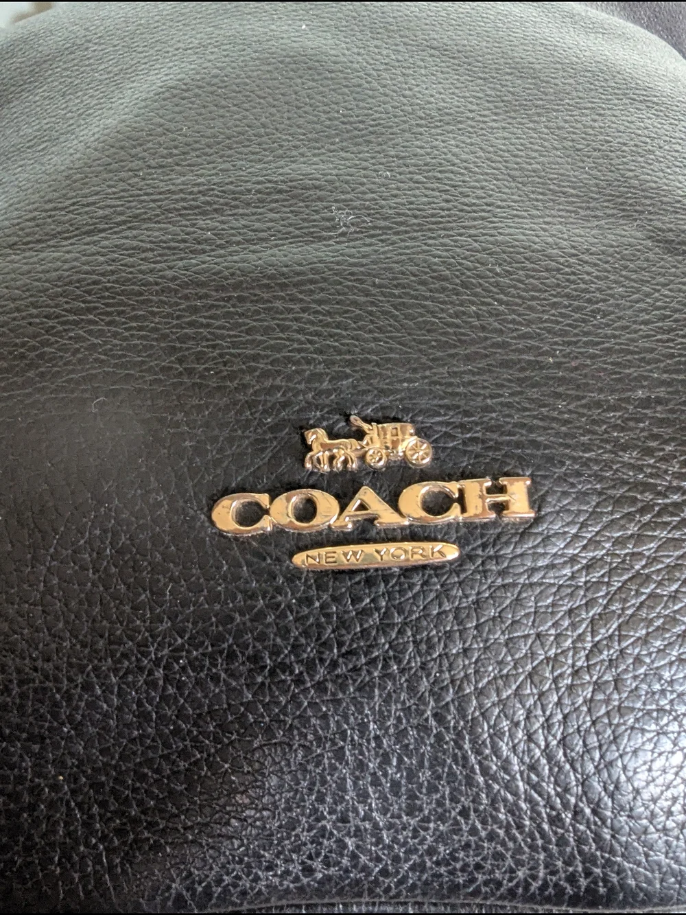 Coach Black Leather Hobo Bag